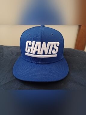 New York Giants Men's Blue Fitted Throwback Size 7⅜